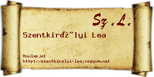 Szentkirályi Lea névjegykártya
